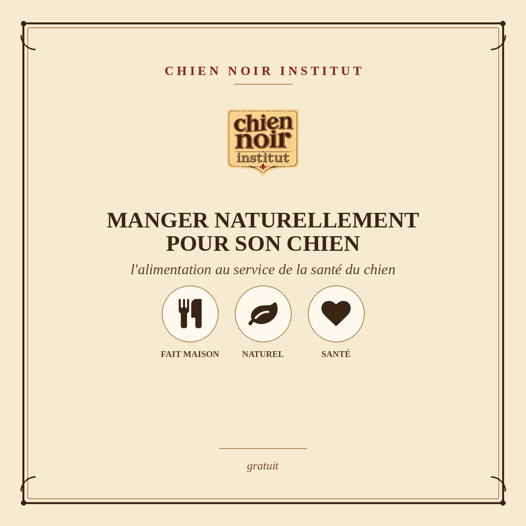 Manger naturellement pour son chien - ebook gratuit